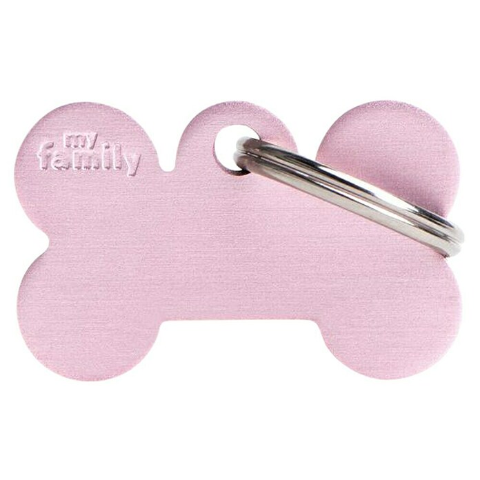 Placa identificativa Hueso (Pequeño, Rosa, Aluminio) | BAUHAUS