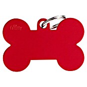 Placa identificativa Hueso XL (Grande, Rojo, Aluminio) | BAUHAUS