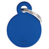 Placa identificativa Círculo (Pequeño, Azul, Aluminio) | BAUHAUS