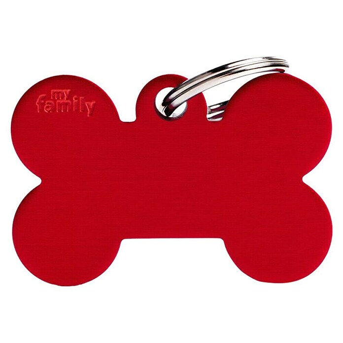 Placa identificativa Hueso (Grande, Rojo, Aluminio) | BAUHAUS