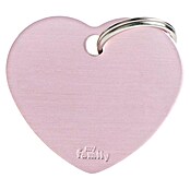 Placa identificativa Corazón (Grande, Rosa, Aluminio) | BAUHAUS