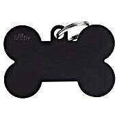Placa identificativa Hueso XL (Grande, Negro, Aluminio) | BAUHAUS