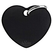 Placa identificativa Corazón (Grande, Negro, Aluminio) | BAUHAUS