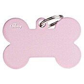 Placa identificativa Hueso XL (Grande, Rosa, Aluminio) | BAUHAUS