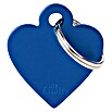 Placa identificativa Corazón (Pequeño, Azul, Aluminio) | BAUHAUS