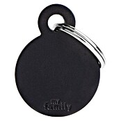 Placa identificativa Círculo (Pequeño, Negro, Aluminio) | BAUHAUS