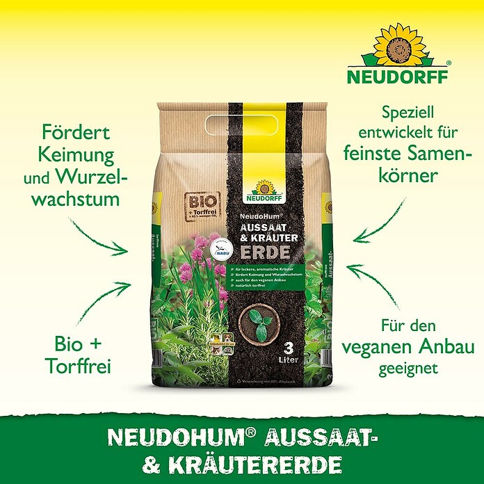 Neudorff NeudoHum Aussaat- & Kräutererde (3 l)