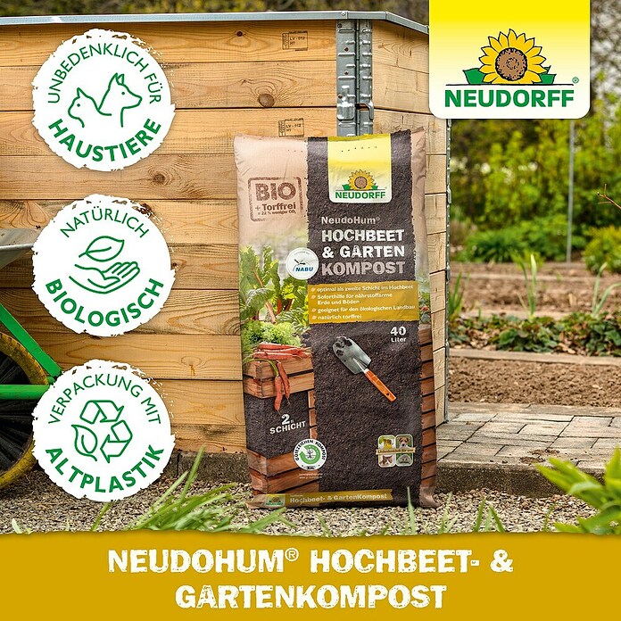 Neudorff NeudoHum Hochbeet-Kompost (Torffrei) | BAUHAUS