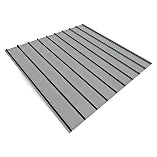 Metdach Dachblech H12 (120 cm x 90,5 cm x 35 mm, Silber)