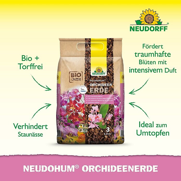 Neudorff NeudoHum Orchideenerde (3 l)