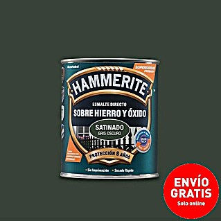 Hammerite Esmalte para metal Hierro y óxido (Gris hormigón, 750 ml, Satinado)