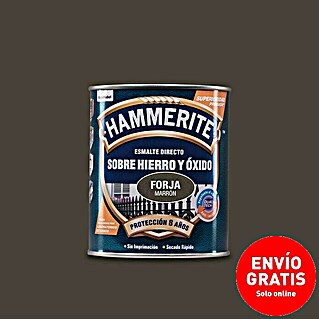 Hammerite Esmalte para metal Hierro y óxido (Marrón, 750 ml, Efecto forja)