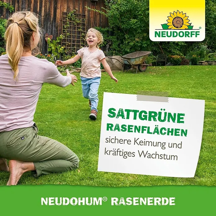 Neudorff NeudoHum Rasenerde - 40 l - Neudorff Rasenerde für sattgrüne Rasenflächen. Sichere Keimung und kräftiges Wachstum für einen gesunden und widerstandsfähigen Rasen.