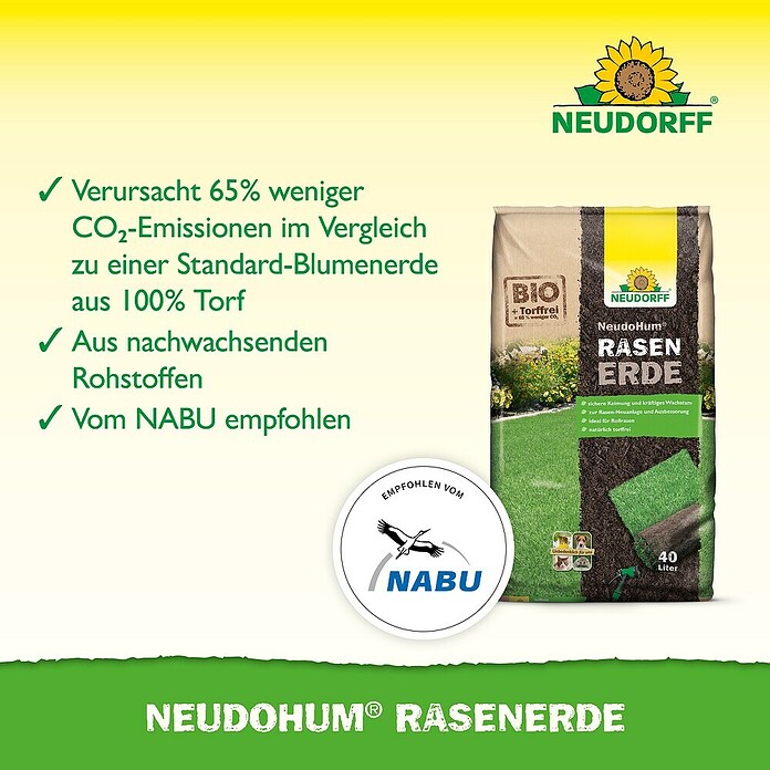 Neudorff NeudoHum Rasenerde (40 l) | BAUHAUS