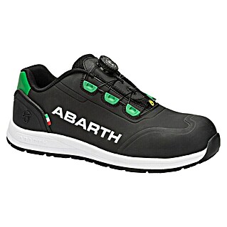 Abarth Zapatos de seguridad Scorpion (42, Negro/Verde, Categoría de protección: S3)