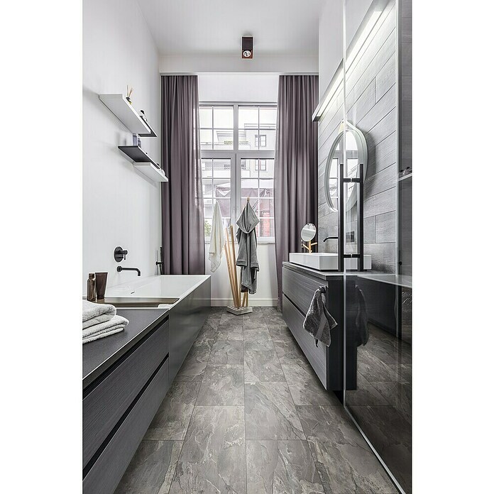 Krono Original Laminat Organic Classic Silverado Slate (638 x 330 x 8 mm, Fliese, Silverado Slate) | BAUHAUS