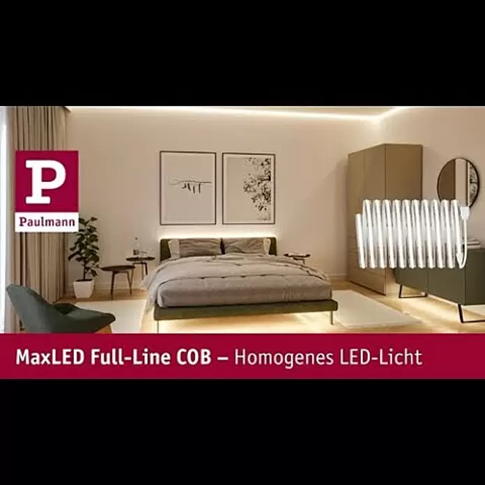 Paulmann MaxLED 500 Verlängerungs-Set Full-Line COB - 250 cm, 15 W, Warmweiß, 1.250 lm - MaxLED Full-Line COB  Homogenes LED-Licht