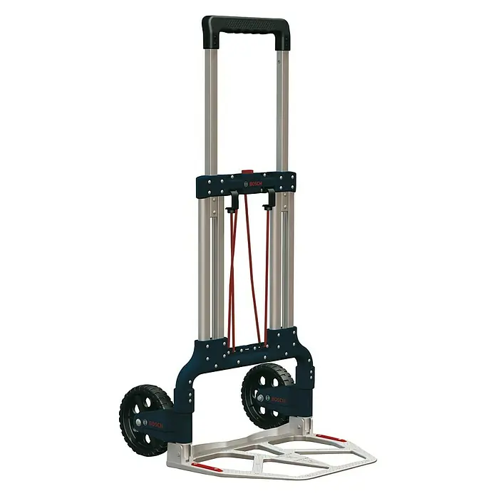 Bosch Professional Klappsackkarre Alu-Caddy - Passend für: Bosch Professional Werkzeugkoffer L-BOXX, ABS - Der Bosch Transportwagen ist ein praktisches Hilfsmittel zum einfachen Transport von Werkzeugen und Materialien. Er ist robust und leicht zu bedienen.
