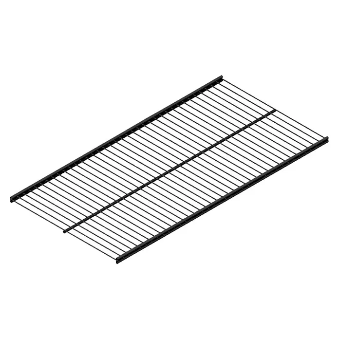 Element System Twin Drahtboden Vario - L x B: 80 x 40 cm, Geeignet für: Twin Drahtbodenträger, Schwarz - Schwarzes Metallgitter, ideal für Regale, Öfen oder zum Kühlen.