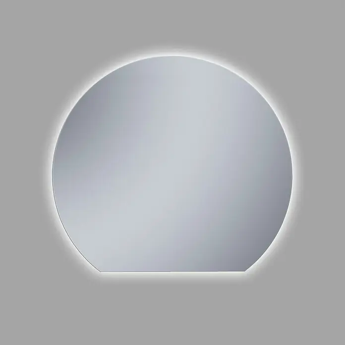Camargue Lichtspiegel Duved - Durchmesser: 60 cm, Leuchtmittel - Beleuchteter runder Spiegel mit klaren Linien, ideal für moderne Badezimmer. Das elegante Design sorgt für eine angenehme Atmosphäre und praktische Beleuchtung.