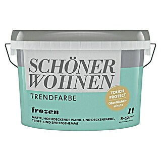 SCHÖNER WOHNEN-Farbe Wandfarbe Trendfarbe (Frozen, 1 l, Matt, Konservierungsmittelfrei)