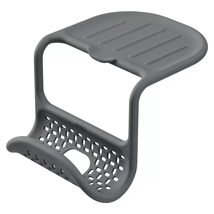 Umbra Spülbecken-Organizer Sling - 29 x 1 x 14 mm, Grau - Grauer flexibler Spülbecken-Organizer mit Abflusslöchern, zum Einhängen über einen Wasserhahn oder Spülbeckenteiler.