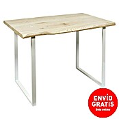 Home Deco Factory Mesa de comedor Nude Palette (L x An x Al: 75 x 110 x 75 cm, Blanco/Pino) | BAUHAUS