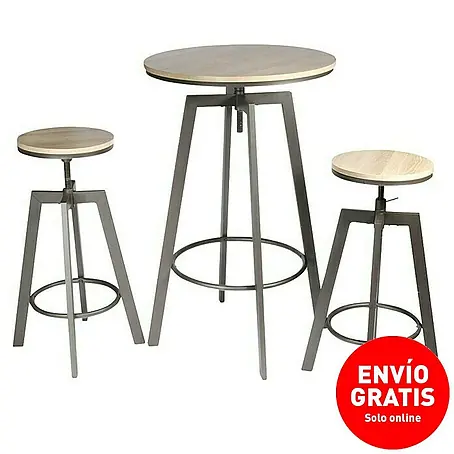 Home Deco Factory  Mesa alta con taburetes Bristot Indus