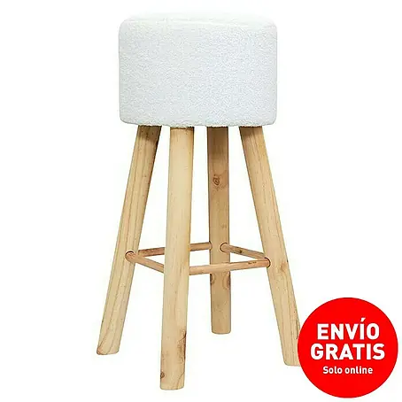 Home Deco Factory  Taburete rizado Freya