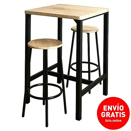 Home Deco Factory  Mesa alta con taburetes Loka