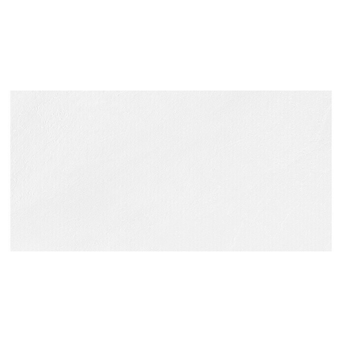 Feinsteinzeugfliese (60 x 120 cm, Weiß, Unglasiert)