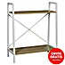 Home Deco Factory Estantería de madera Natural Crush 