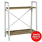 Home Deco Factory Estantería de madera Natural Crush (L x An x Al: 27 x 60 x 70 cm, Capacidad de carga: 20 kg, Blanco/Roble) | BAUHAUS