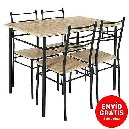 Mesa de comedor con sillas Loka