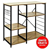 Mueble auxiliar Bristot Indus (Negro/Roble) | BAUHAUS