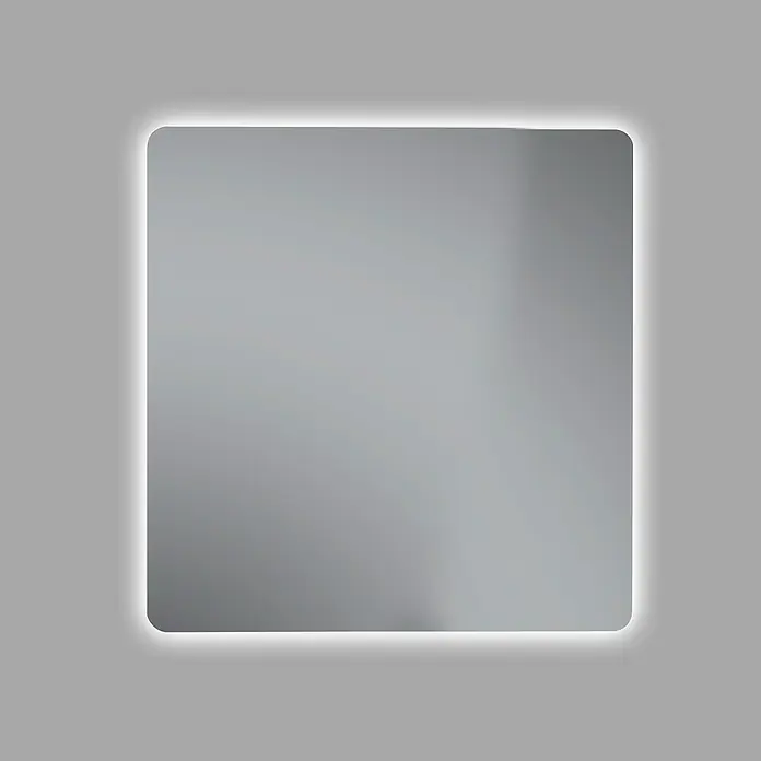 Camargue Lichtspiegel Romulo - 80 x 70 cm, Leuchtmittel - Beleuchteter Spiegel mit abgerundeten Ecken, der jedem Raum einen modernen Touch verleiht.\n