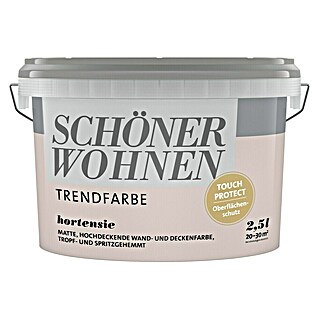 SCHÖNER WOHNEN-Farbe Wandfarbe Trendfarbe (Hortensie, 2,5 l, Matt, Konservierungsmittelfrei)