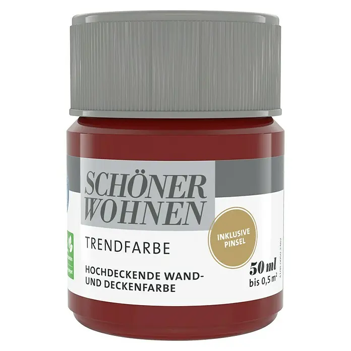 SCHÖNER WOHNEN-Farbe Farbtester Trendfarbe - Amarena, Matt, 50 ml, Konservierungsmittelfrei - Dose Schönner Wohnen Trendfarbe.