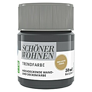 SCHÖNER WOHNEN-Farbe Tester Trendfarbe (New Black, 50 ml, Matt)