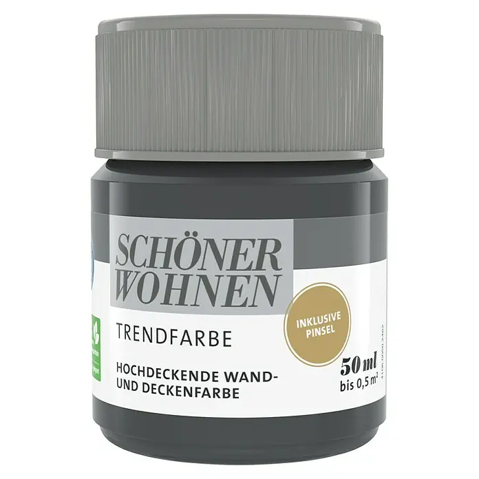 SCHÖNER WOHNEN-Farbe Farbtester TrendfarbeNew Black, Matt, 50 ml, Konservierungsmittelfrei