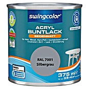 swingcolor Buntlack Acryl (Silbergrau, 375 ml, Seidenmatt)