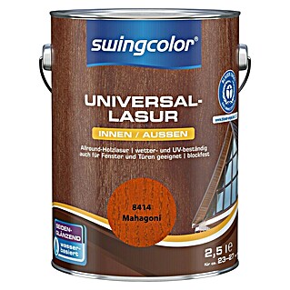 swingcolor Universal-Lasur (Mahagoni, 2,5 l, Seidenglänzend, Wasserbasiert)