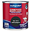 swingcolor Buntlack Kunstharz für Außen (Anthrazitgrau, 375 ml, Hochglänzend)