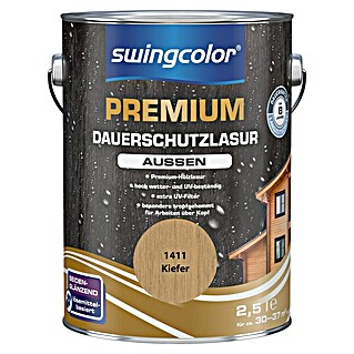 swingcolor Premium Dauerschutzlasur (Kiefer, 2,5 l, Seidenglänzend, Lösemittelbasiert)
