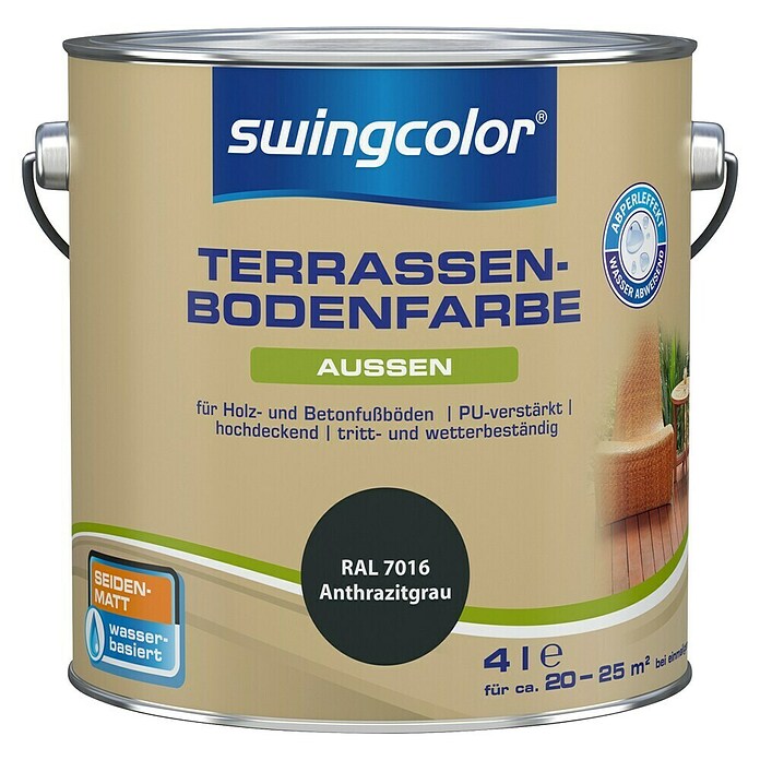 Swingcolor Peinture pour sols de terrasse RAL 7016