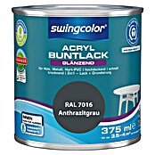 swingcolor Buntlack (Anthrazitgrau, 375 ml, Glänzend)