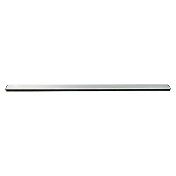 Jocca Barra para ropa con luz y sensor - L x An x Al: 56,8 x 1 x 4,7 cm, Plateado, Armarios para ropa - Un primer plano de una lámpara LED elegante y alargada con un marco delgado de color plateado, ideal para interiores modernos.