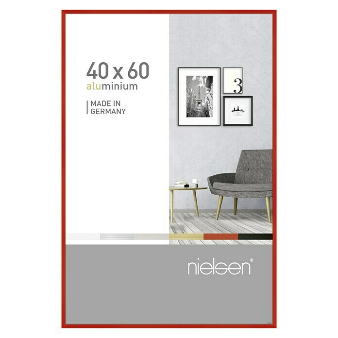 Nielsen Bilderrahmen Pixel (Tornadorot, 60 x 40 cm, Aluminium)