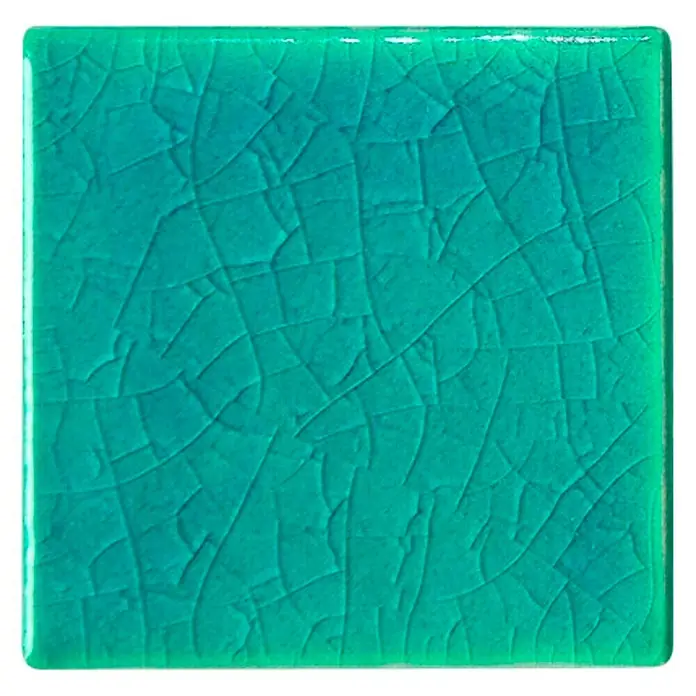 Esmalte de color Botz - Azul oriente, 200 ml - Azulejo de vidrio craquelado turquesa con un patrón de grietas único para paredes y pisos. Una decoración elegante y moderna.
