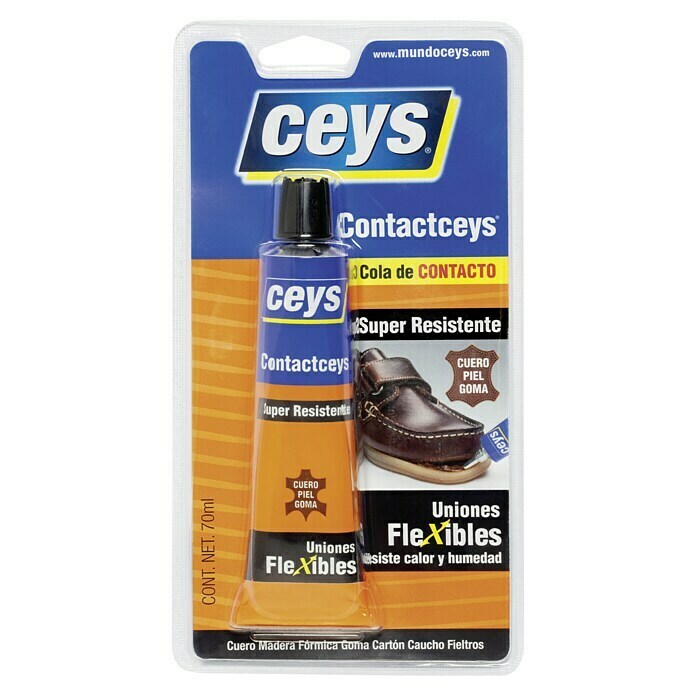 Ceys Adhesivo de contacto (70 ml, Amarillo)